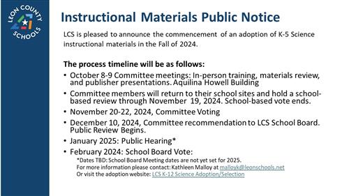 K 12 Science Public Notice Sept 6 to Oct 6 2024